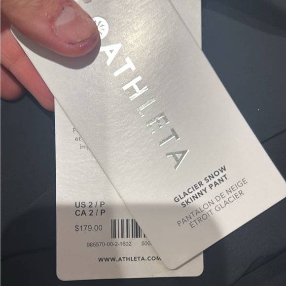 ATHLETA Glacier Snow Skinny Pant II // Black #985570 - Picture 13 of 16